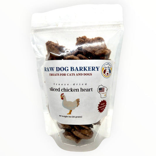 Chicken Hearts Sliced Freeze-Dried