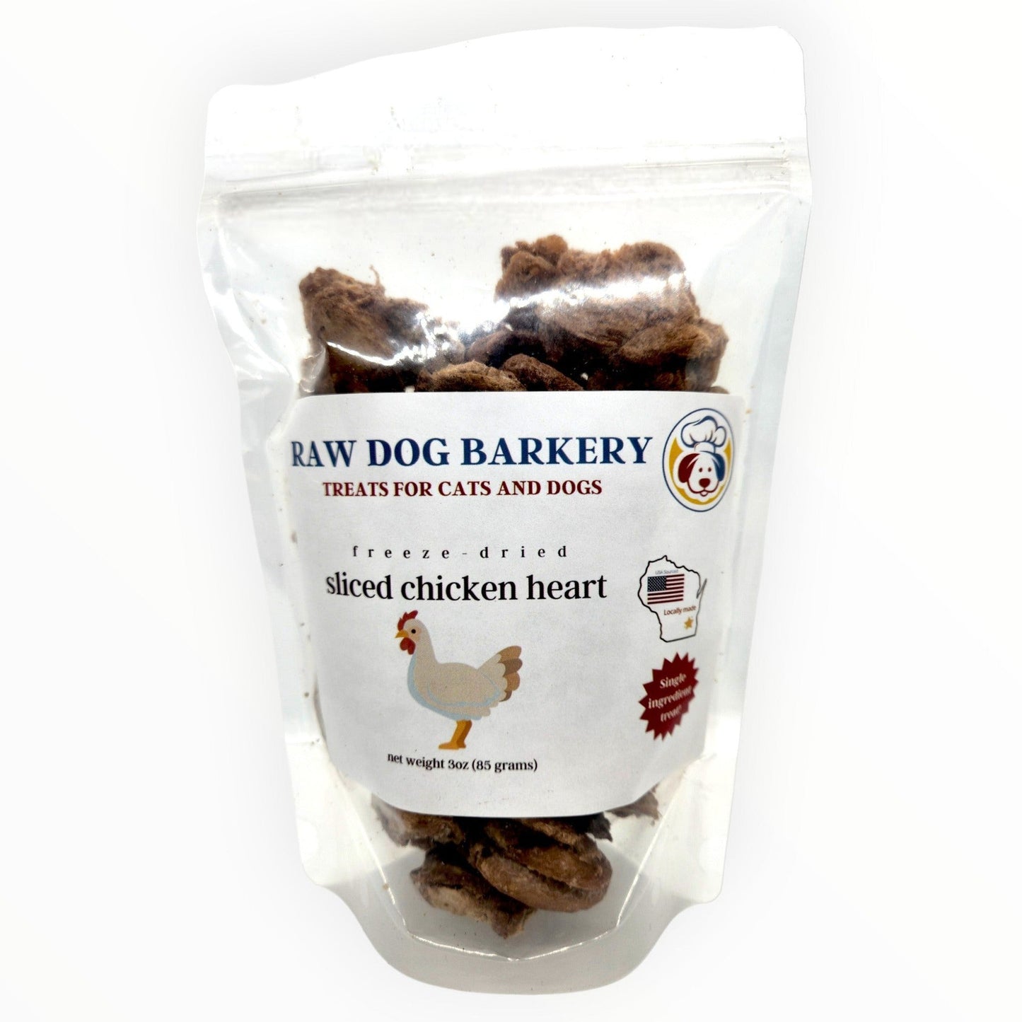 Chicken Hearts Sliced Freeze-Dried