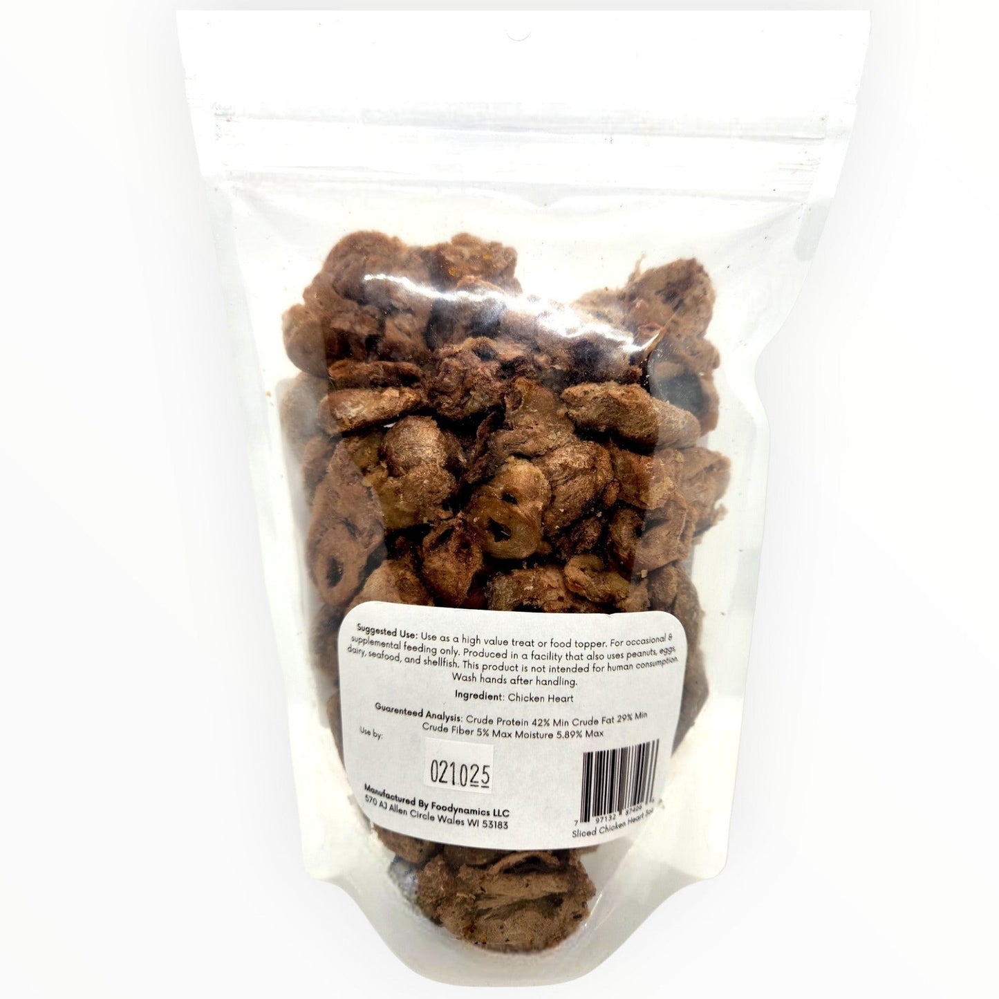 Chicken Hearts Sliced Freeze-Dried