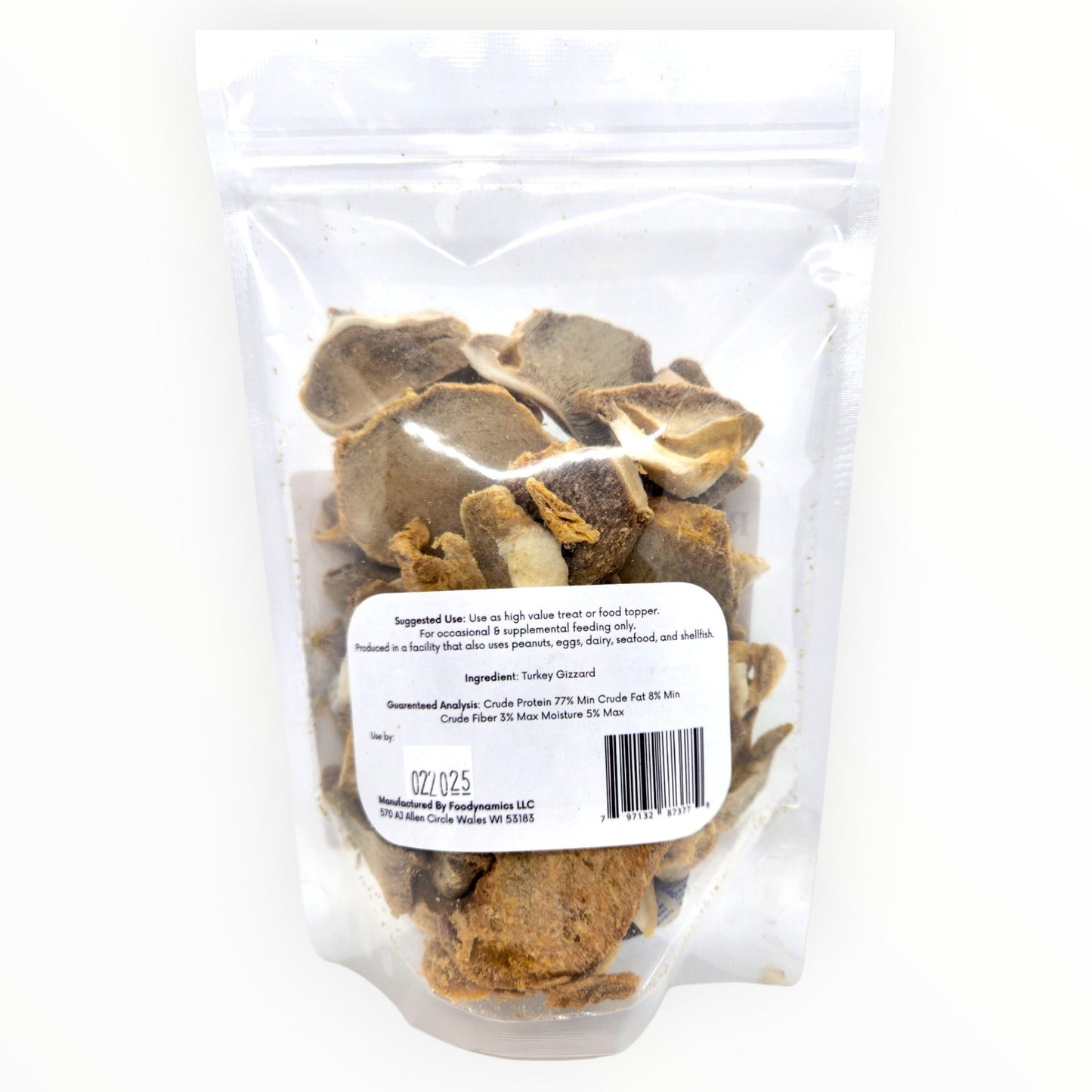 Turkey Gizzards Sliced Freeze-Dried
