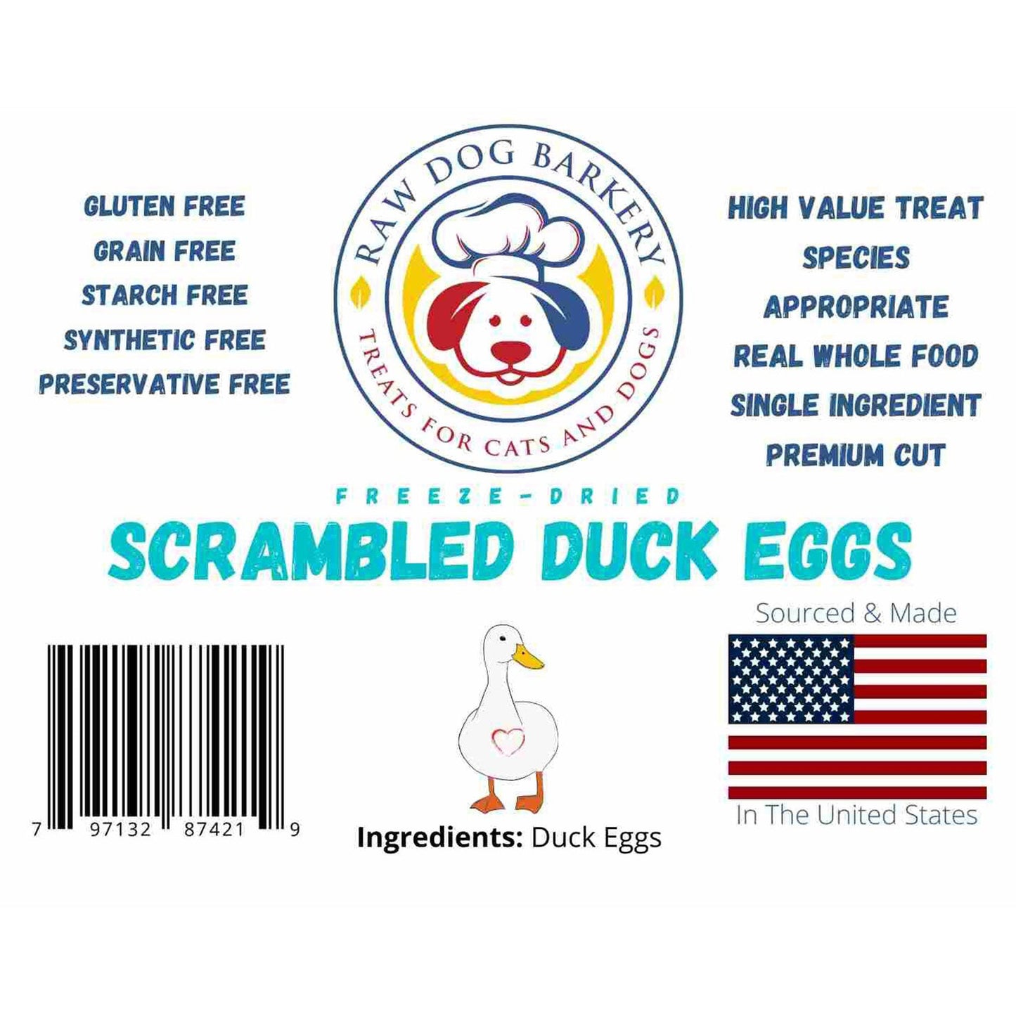 Ducks Eggs Scrambled Freeze-Dired